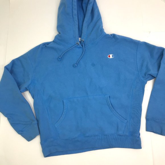 blue champion hoodie womens